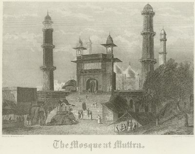 The Mosque at Muttra by William Daniell